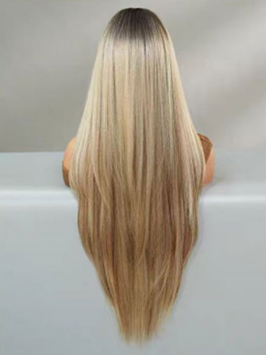 24 Inch Long Layered Straight Wigs for Women Sale