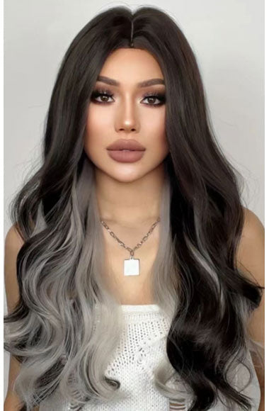 Long Wavy Ombre Blonde Synthetic Hair Wigs