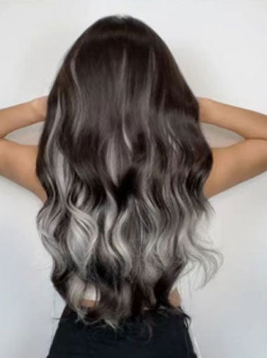 Long Wavy Ombre Blonde Synthetic Hair Wigs