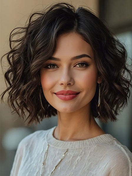 Wavy Human Hair Wigs Natural Look for Women UK