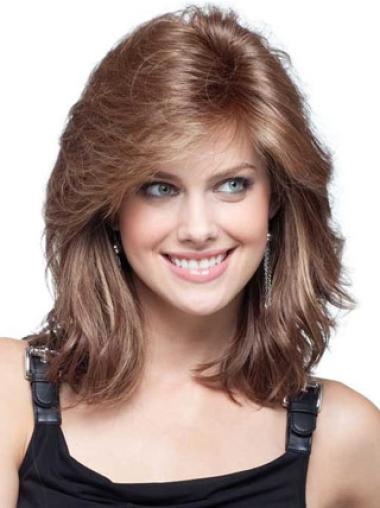 Incredible Auburn Wig 16" Remy Human Hair with Bangs