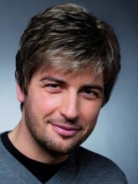 Men’s  Wig 4" Black Straight Remy Human Hair, Monofilament Style