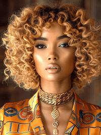 Shoulder Length Wig for African Women – No Bangs, Natural and Stylish Look