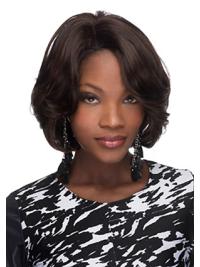Brown Wavy Bob Wig Synthetic, Capless Flexible Design for Sale