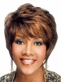 Short Cut Wavy Wig 9" Layered Style for Black Women