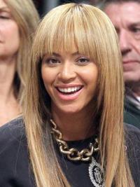 Straight 18inch Blonde Wig with Bangs - Capless Best Style Wigs Online