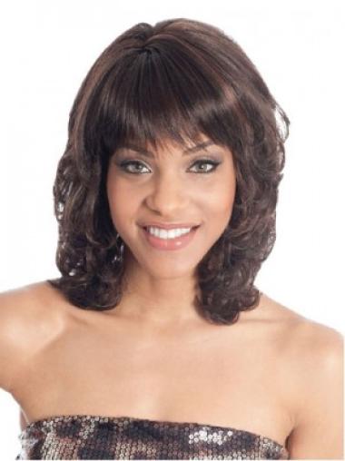 Best Synthetic Capless Wigs Medium Length Wigs with Bangs