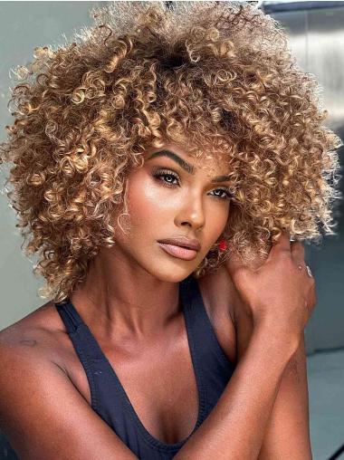 Monofilament 14" Human Hair Lace Wig for African American