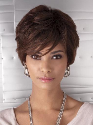 Auburn Wavy Capless Short Wig for Black Women Natural & Stylish