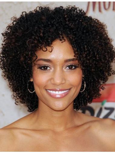 Sassy 10-Inch Remy Human Hair Short Wig for African American Women
