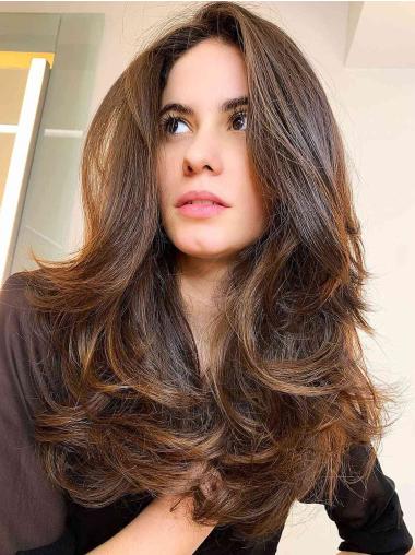 Long Layered Wigs Flexible Human Hair for Women