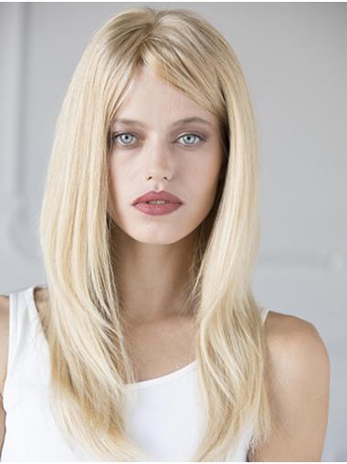 100% Hand-Tied Long Human Hair Wigs Straight Natural Look & Comfort