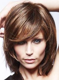 Best Brown Shoulder Length Human Wigs with Bangs for a Natural Look