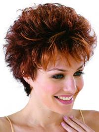 Short Curly Wigs 4" Boycut 100% Remy Human Hair