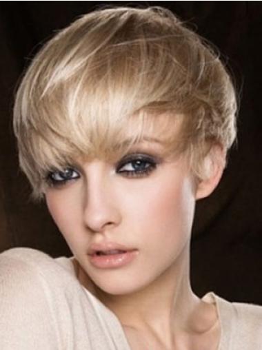 4" Boycuts Capless Human Hair Wig Affordable Short Style