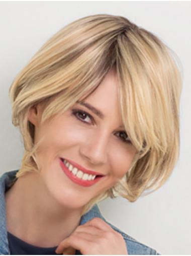 Short Wavy Bob Wigs Human Hair Lace Front