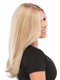 Long Blonde Wavy Layered Hand-Tied Human Wigs