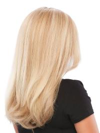 Long Blonde Wavy Layered Hand-Tied Human Wigs