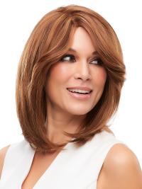 13" Blonde Straight Human Hair Wigs For Women