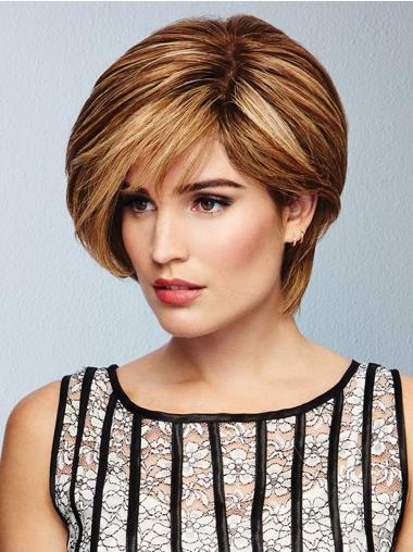 Ombre/2 Tone Short 100% Hand-Tied Human Hair Wigs