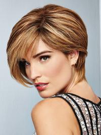 Ombre/2 Tone Short 100% Hand-Tied Human Hair Wigs