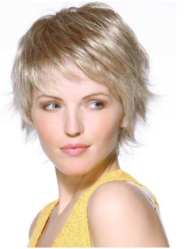 Chin Length Blonde Short Human Wigs Amazing Quality