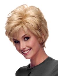 Layered Human Hair Wig Short 100% Hand-Tied Real Hair