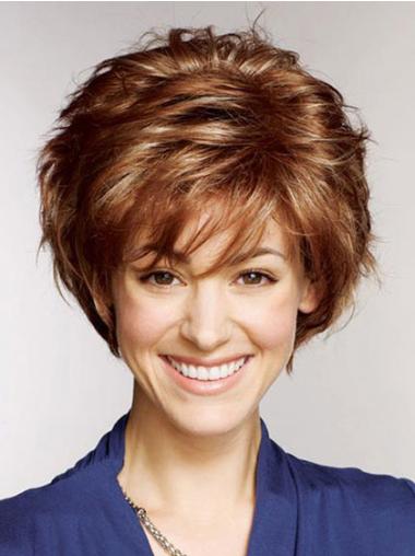 10" Layered Short Human Hair Wigs Stylish Look