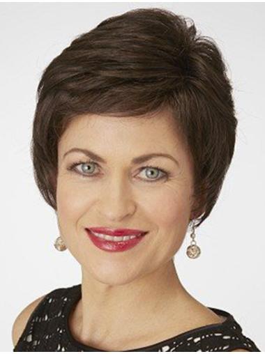 Trendy Short Straight Wigs 100% Human Hair Popular Styles