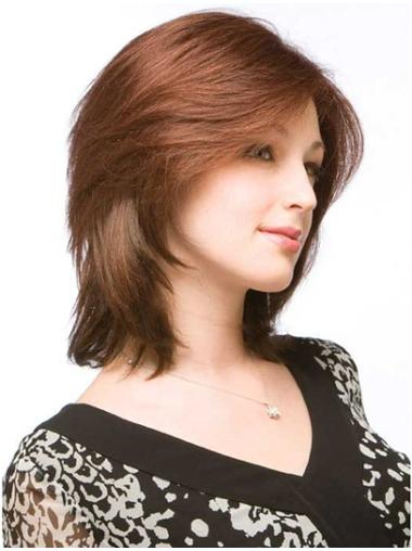 Layered Straight Modern Long Lace Front Human Hair Wigs