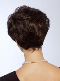 Best Straight Layered Short Brown Wigs 100% Human Hair