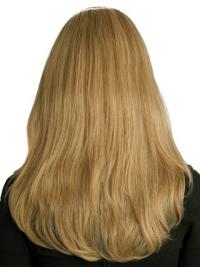 Beautiful Wavy Human Hair Wig Long Layered Blonde