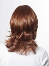 Affordable Wavy Shoulder-Length Human Hair Wig