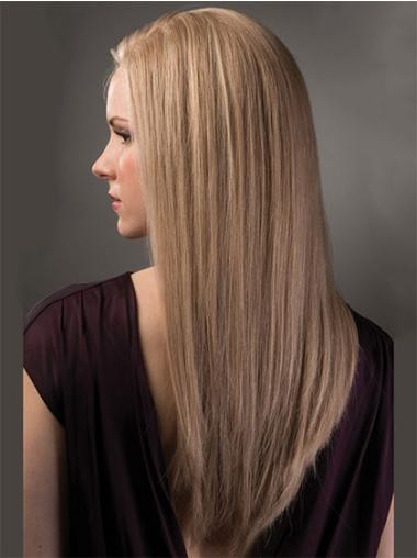 Long Straight Blonde Lace Front Wigs Human Hair