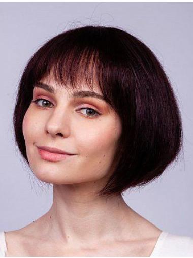 Straight Remy Human Hair Graduated Bob Wigs