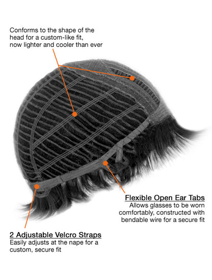 African American Wigs Synthetic 10" Without Bangs